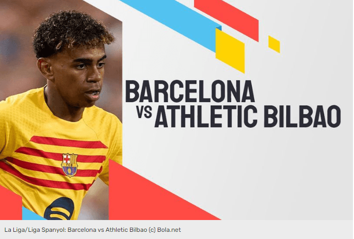 Prediksi Barcelona vs Athletic Bilbao 25 Agustus 2024,kick-off Minggu, 25 Agustus 2024, jam 00:00 WIB,